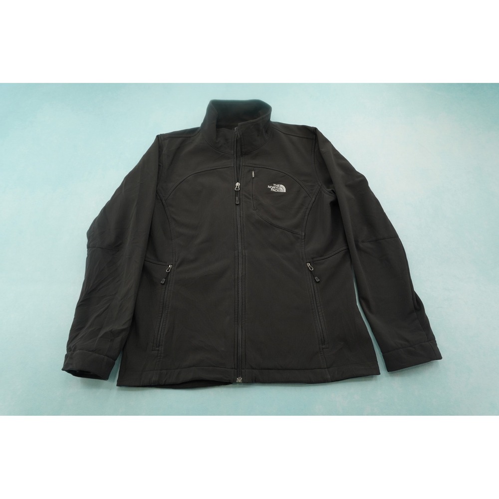 The North Face Apex Bionic Jacket Womens XL Black Softshell Full Zip Fleece